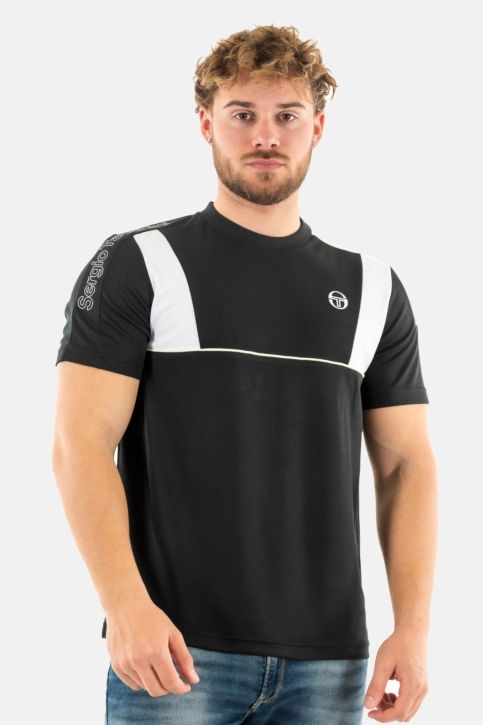 Tee shirt sergio tacchini alettone 572-blk/piv