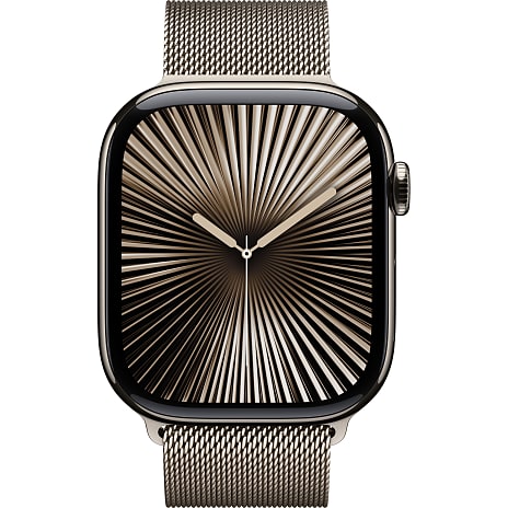 Apple Watch S10 Cell 46 mm S/M - Natural Titanium Milanese Band