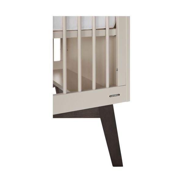 Kidsmill Sixties Babybed Oatmeal / walnoot