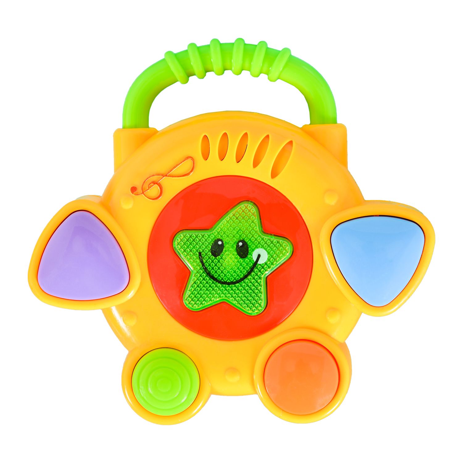 Moni Baby Musikspielzeug-Set Rock Star LT80011 Klavier Tamburin Ente Musik Licht bunt