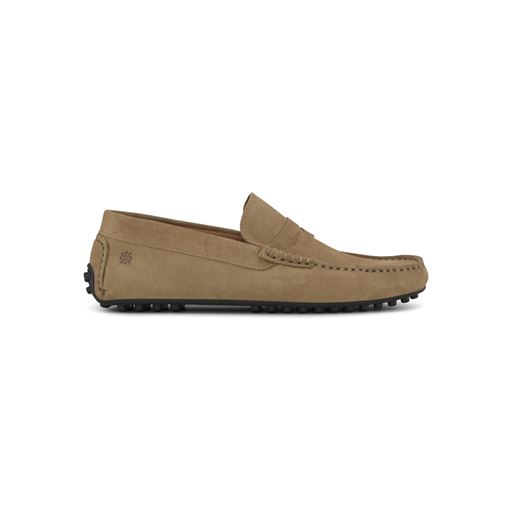 Playboy Footwear Johan Loafers, Sand Suede, 45