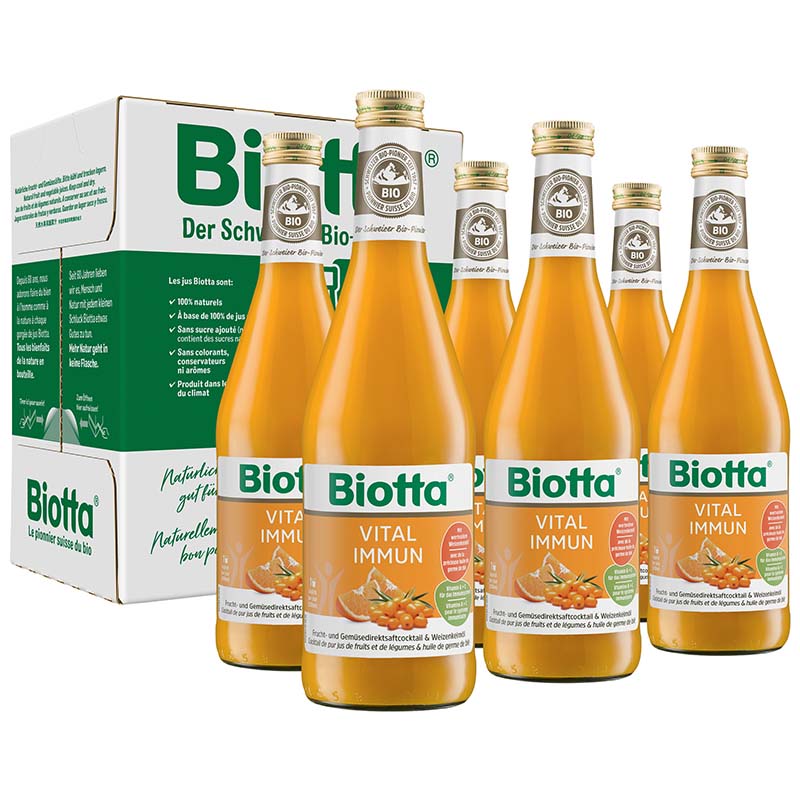 BIOTTA Vital Immun<br>6 × 5 dl, Flasche