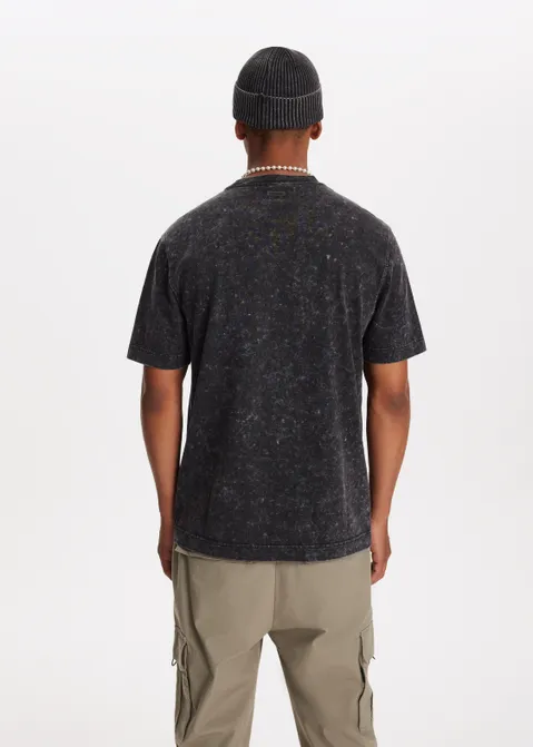 Basic t-shirt antraciet (ACIDWAS)