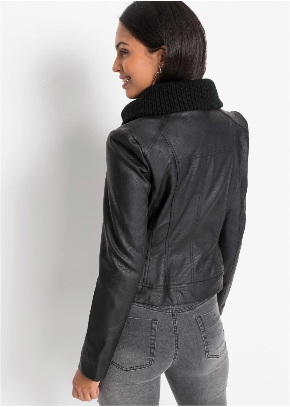 Veste avec grand col châle