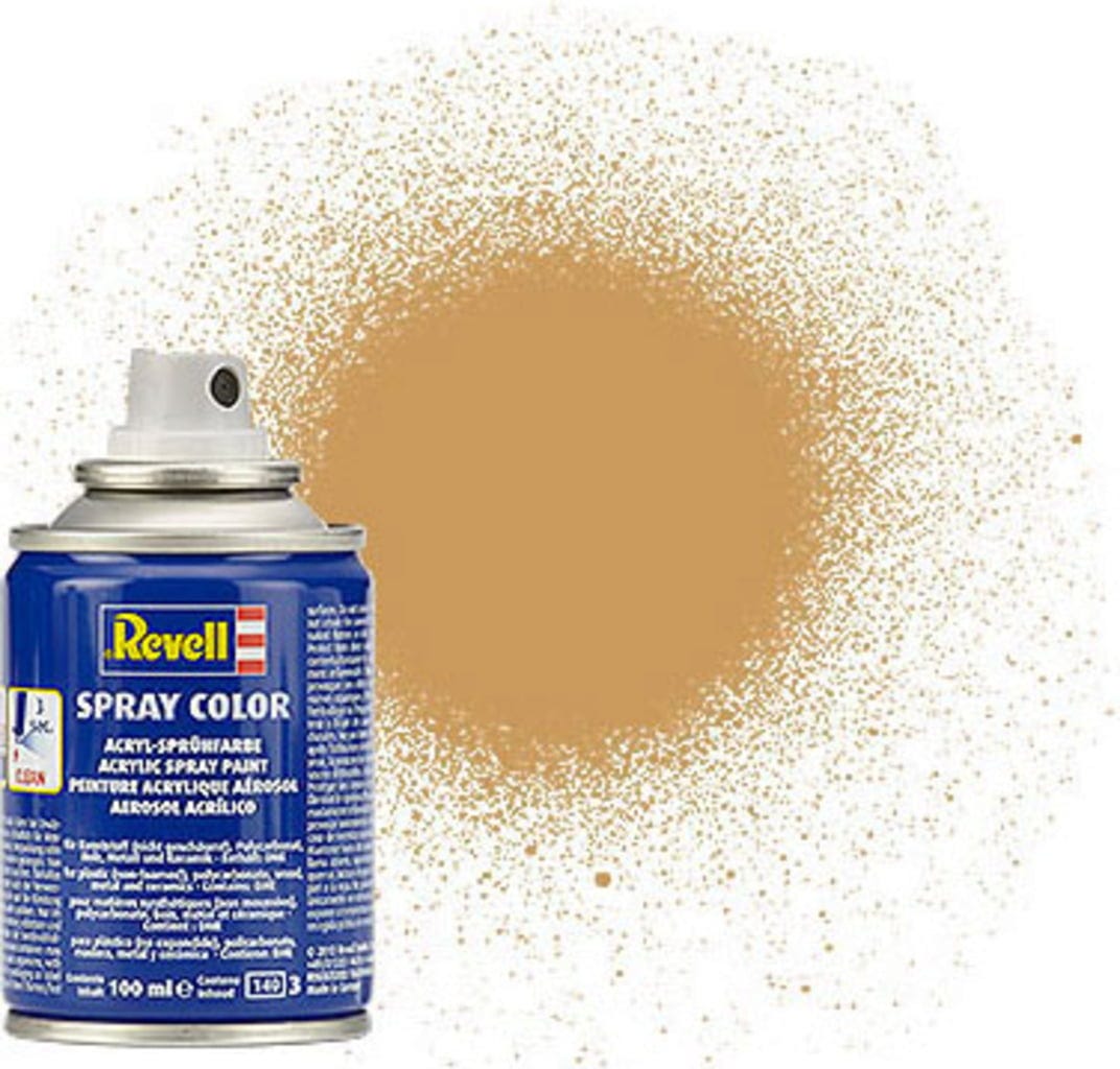 Revell  Spray ocker, matt, 100 ml    Sprühlack für viele verschiedene Materialien