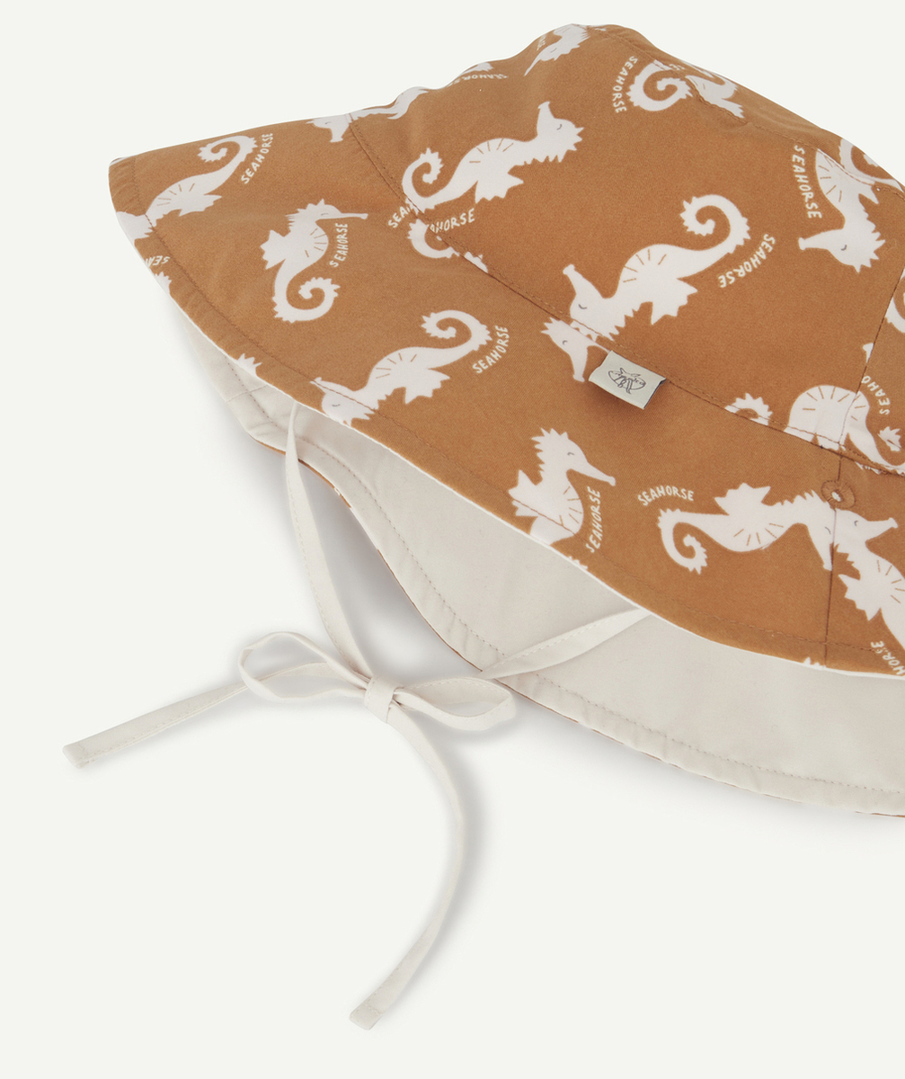 LASSIGCHAPEAU HIPPOCAMPES ANTI-UV RÉVERSIBLE BÉBÉ FILLE