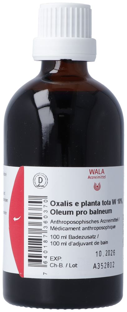 WALA Oxalis e planta tota W 10% liq Ölbad 100 ml