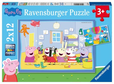 Ravensburger Puslespill Peppa Gris 2x12 Biter
