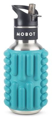 Bouteille de sport - Mobot - Fonction 2 en 1 rouleau de massage - Bleu clair