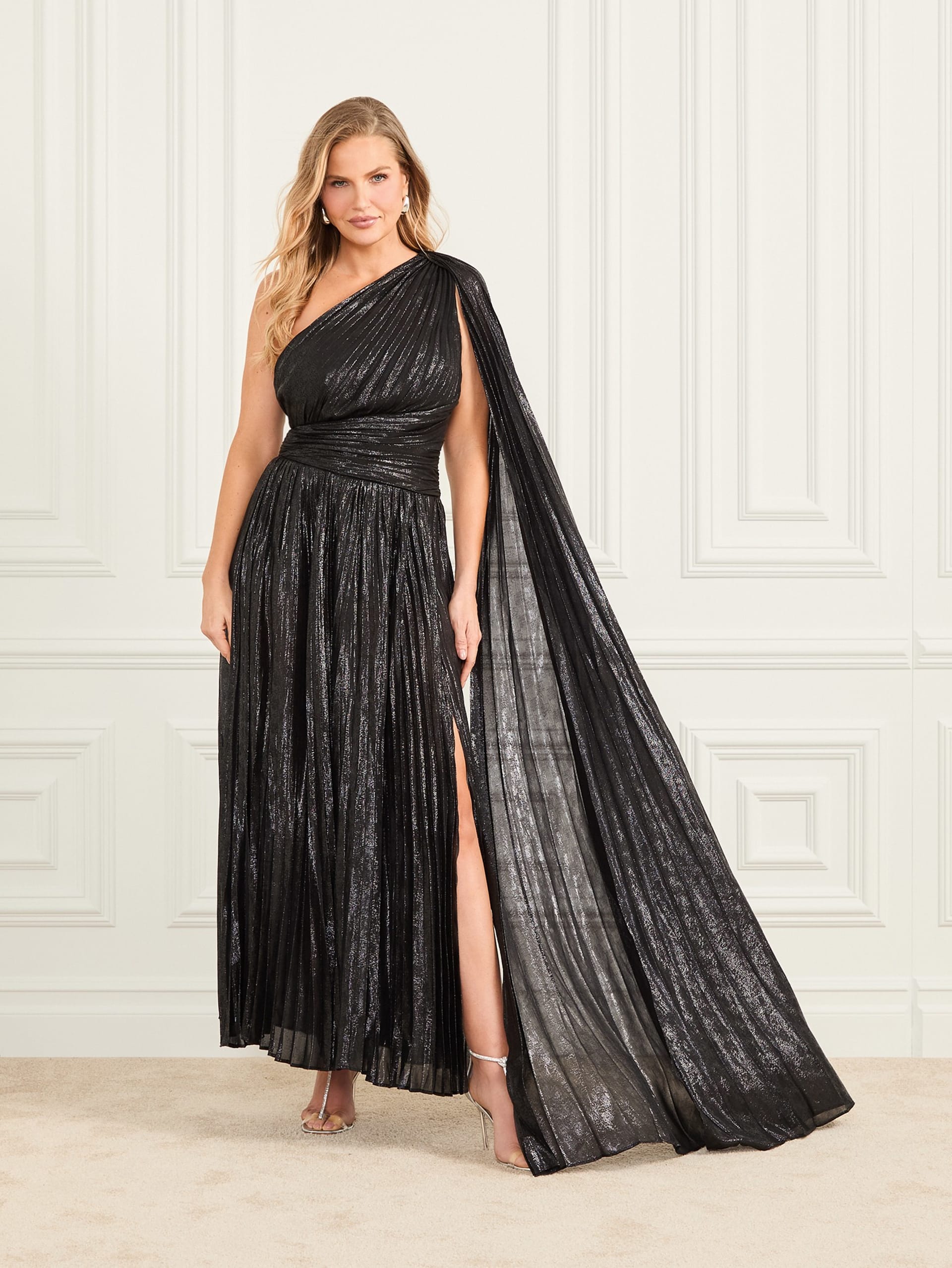 Vestido plissado Stephany