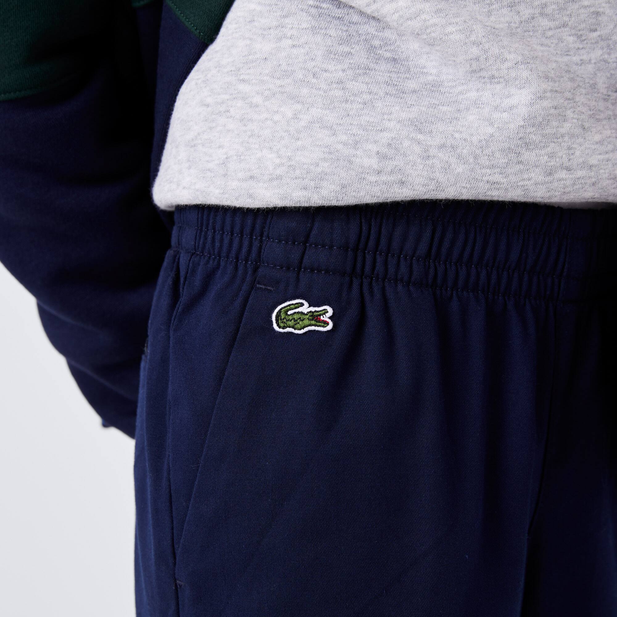 Jungen LACOSTE Chino aus Stretch-Baumwoll-Gabardine Hosen - Blau - Lacoste - Jungen