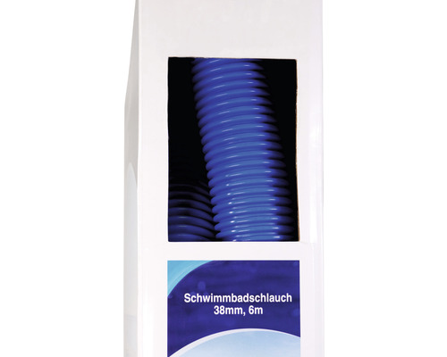 Zwembadslang, kunststof, lengte 6 m, Ø 38 mm, blauw