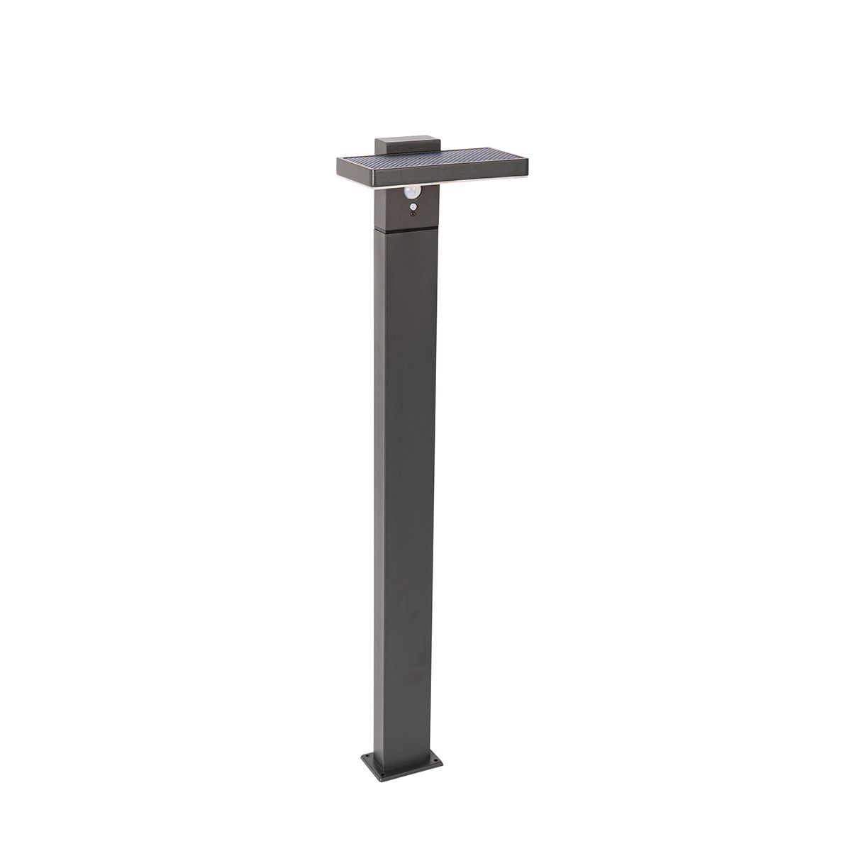 Staande buitenpaal donkergrijs 80 cm incl. LED en dimlicht op solar - Sunnie