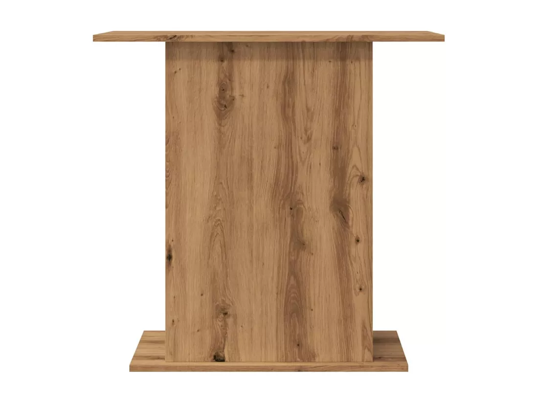 Support d'aquarium chêne artisanal 36x75x72,5cm bois ingénierie