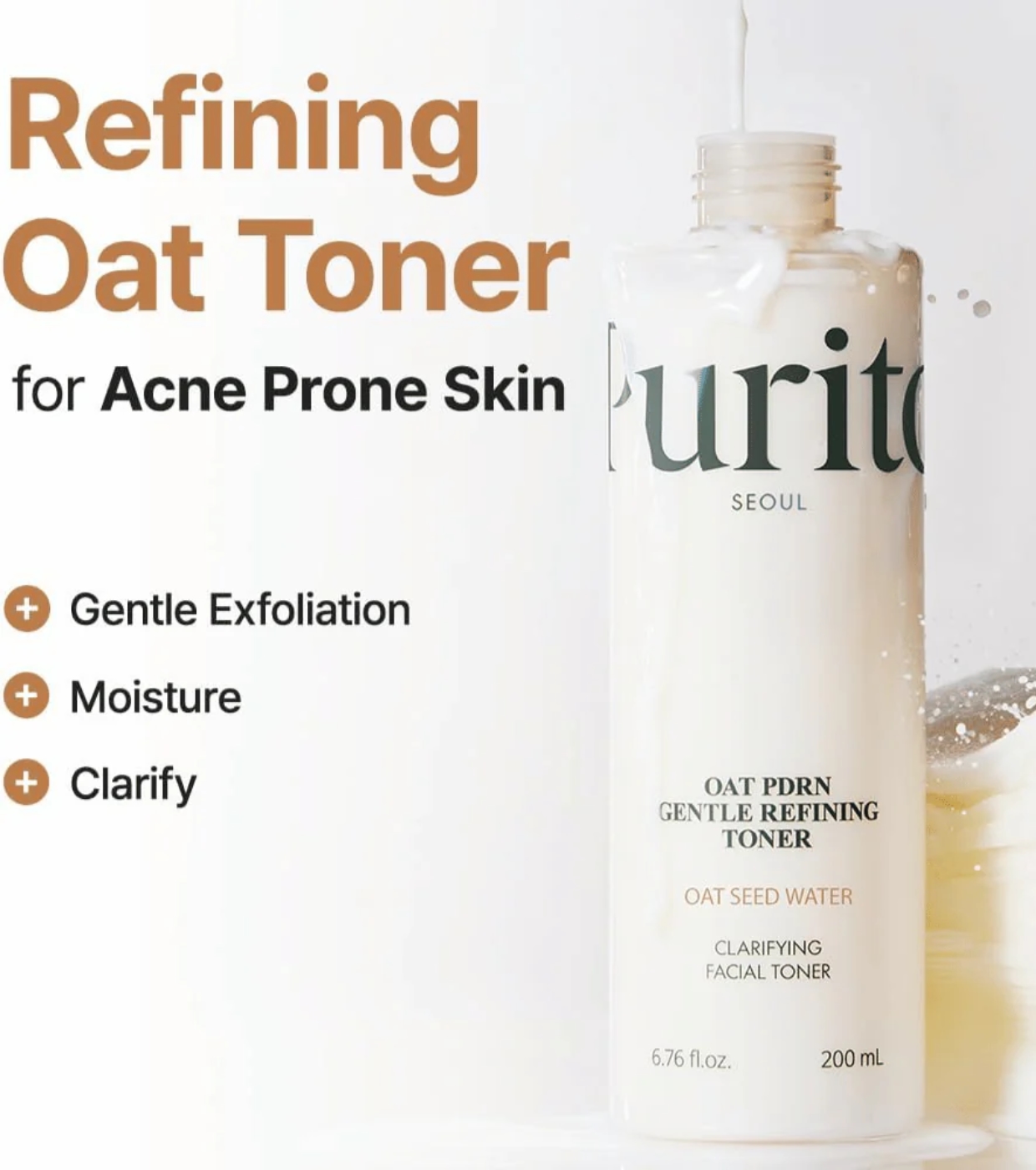 Purito - Tônico Facial Suavizante Oat PDRN Gentle