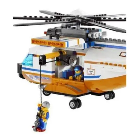 LEGO® City 7738 Helikopter der Küstenwache mit Rettungsinsel