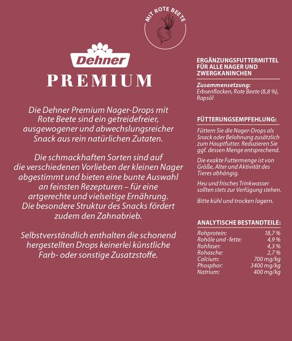 Dehner Premium Nager-Drops, 3 x 140 g