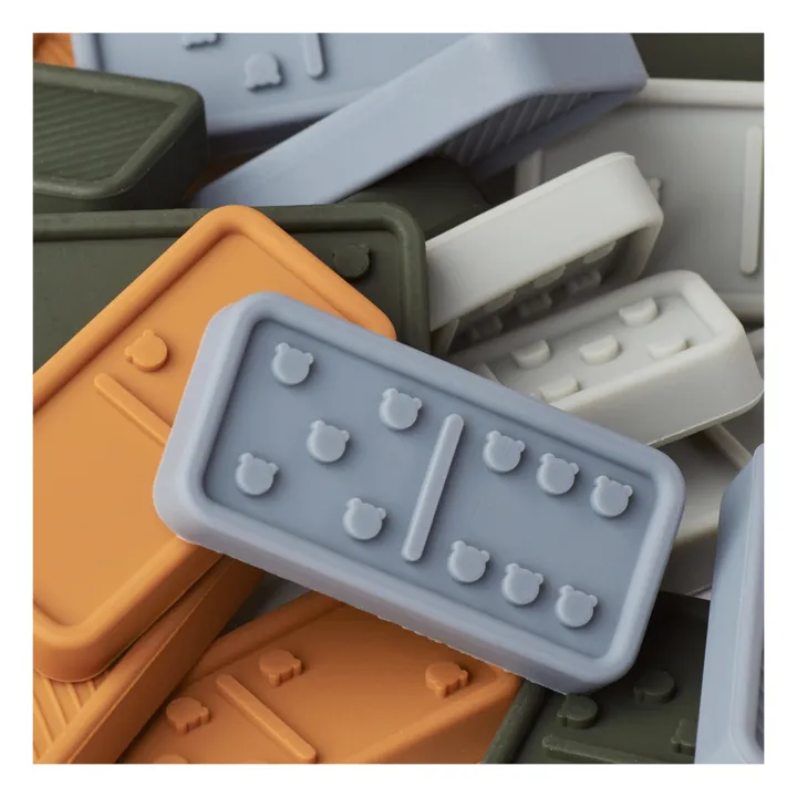 Liewood Jeu de domino Dodo en silicone | Blue multi mix