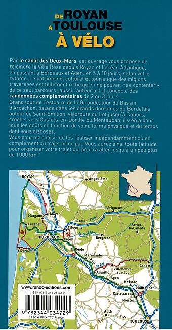 RANDO EDITIONS - DE ROYAN A TOULOUSE A VELO