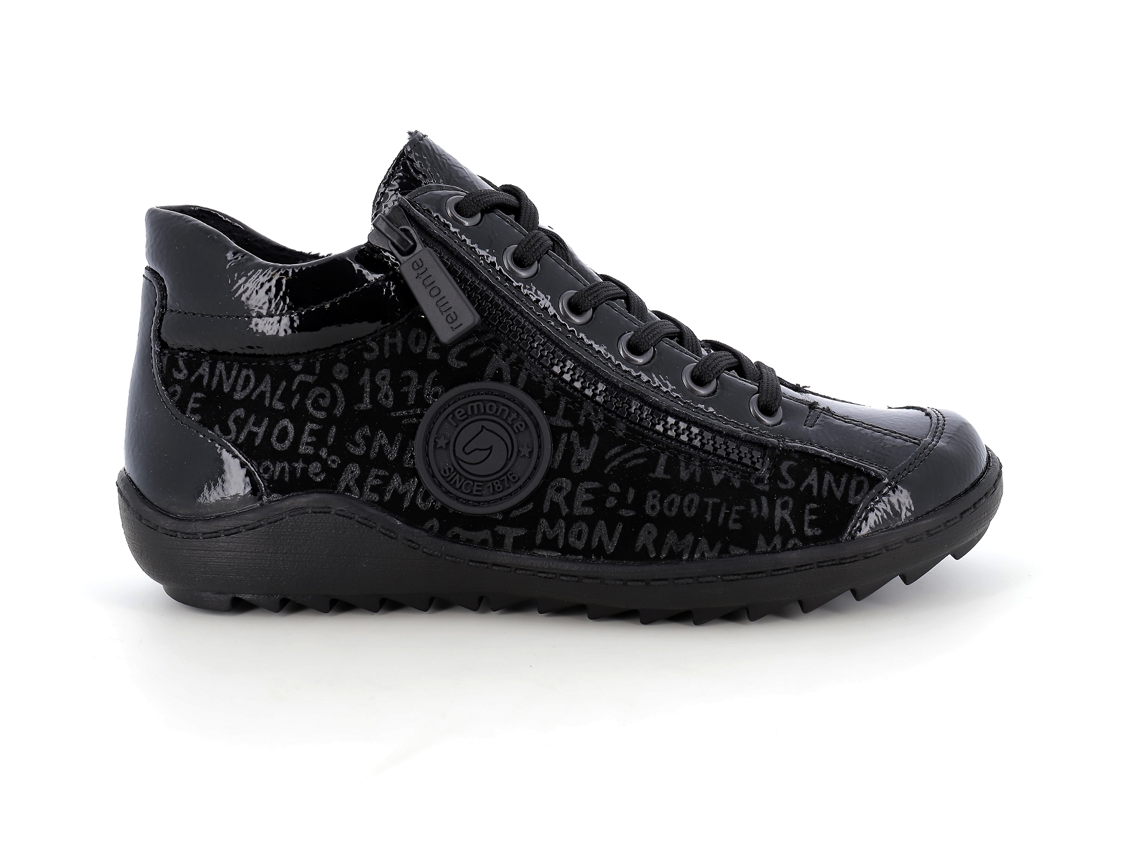 Remonte-R1477 Matières combinées V.Noir
