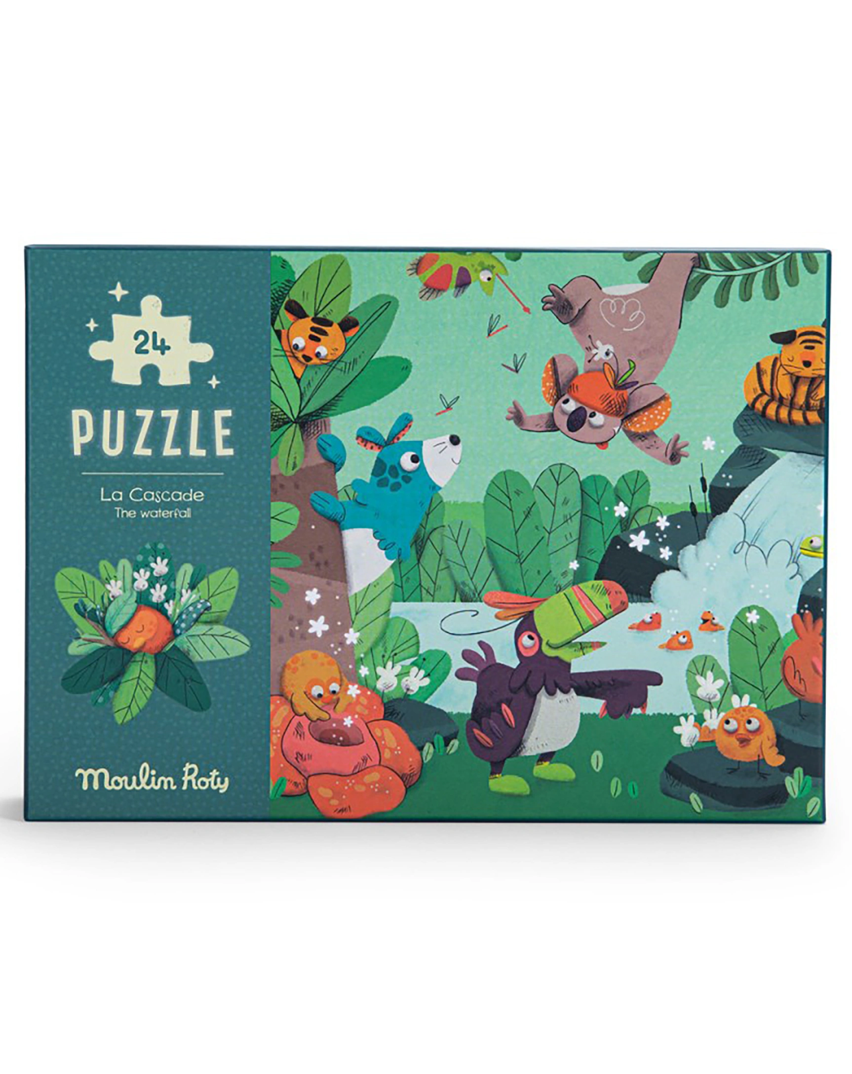 Puzzle WASSERFALL (24 Teile) nachtleuchtend
