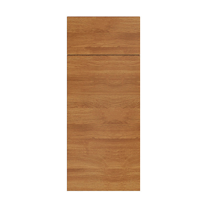 Façade de cuisine 1 porte et 1 tiroir Chia décor chêne fumé l. 40 cm x H. 72 cm GoodHome