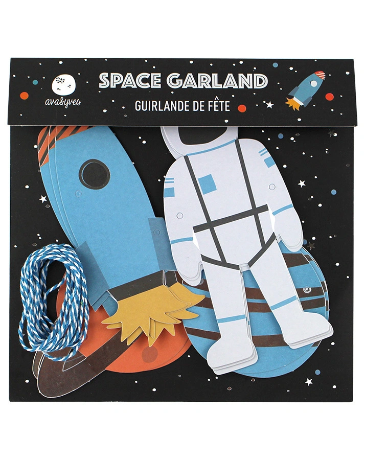 Girlande SPACE (3m) in bunt