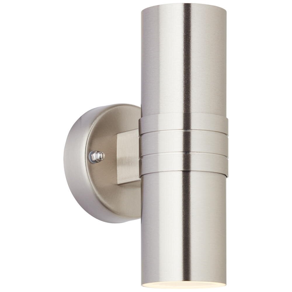 LED wandlamp Hanni in zilver, 2x 3W 600lm GU10, 2-lichts, IP44