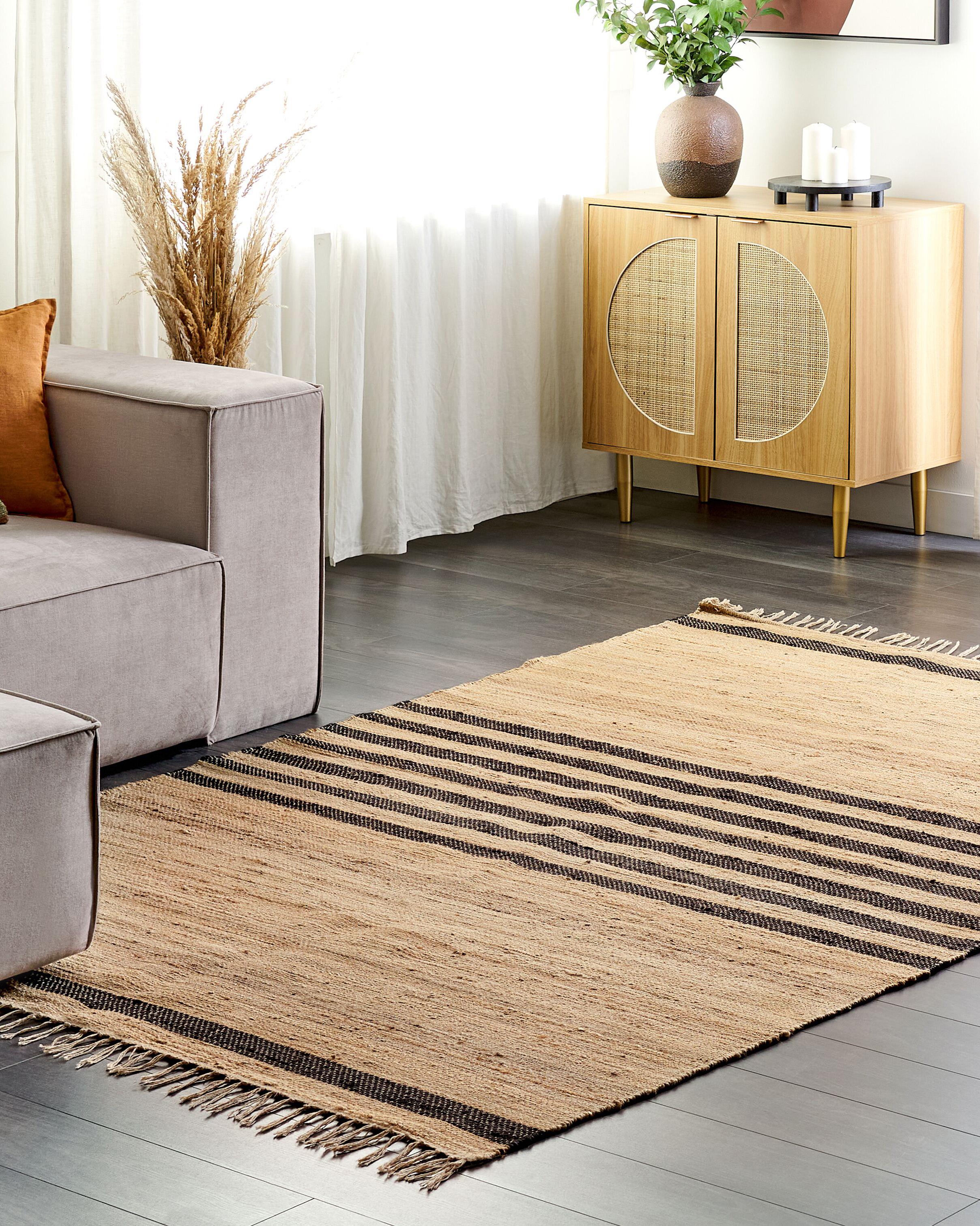 Vloerkleed ERICEK Beige 160 x 230 cm Jute