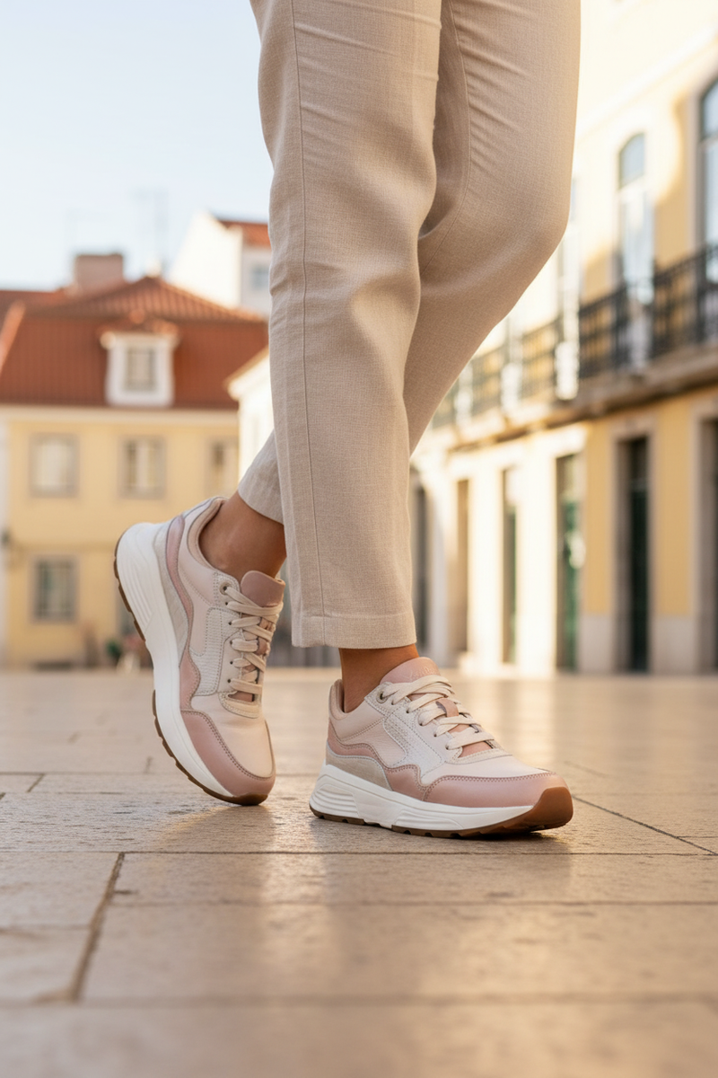 Xsensible Golden Gate Stretchwalker Sneakers Beige Dames