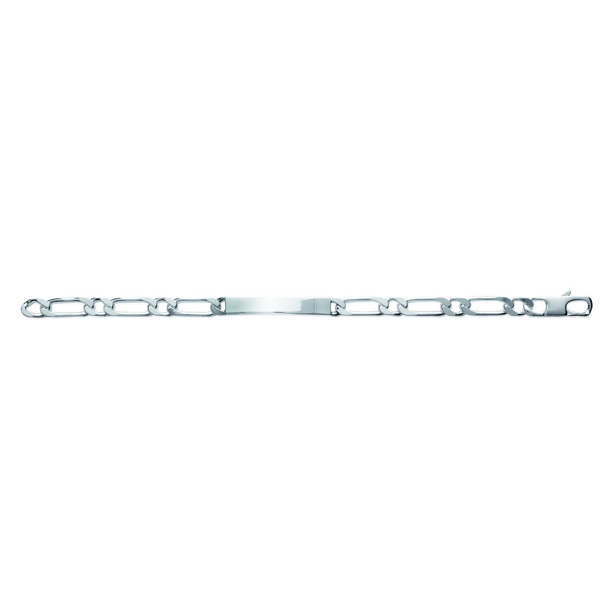 Bracelet Brillaxis maille cheval argent rhodié