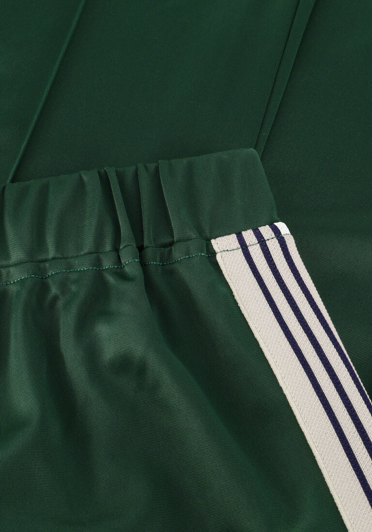 donkergroene haute l'amitié wijde broek baggy track tall pants