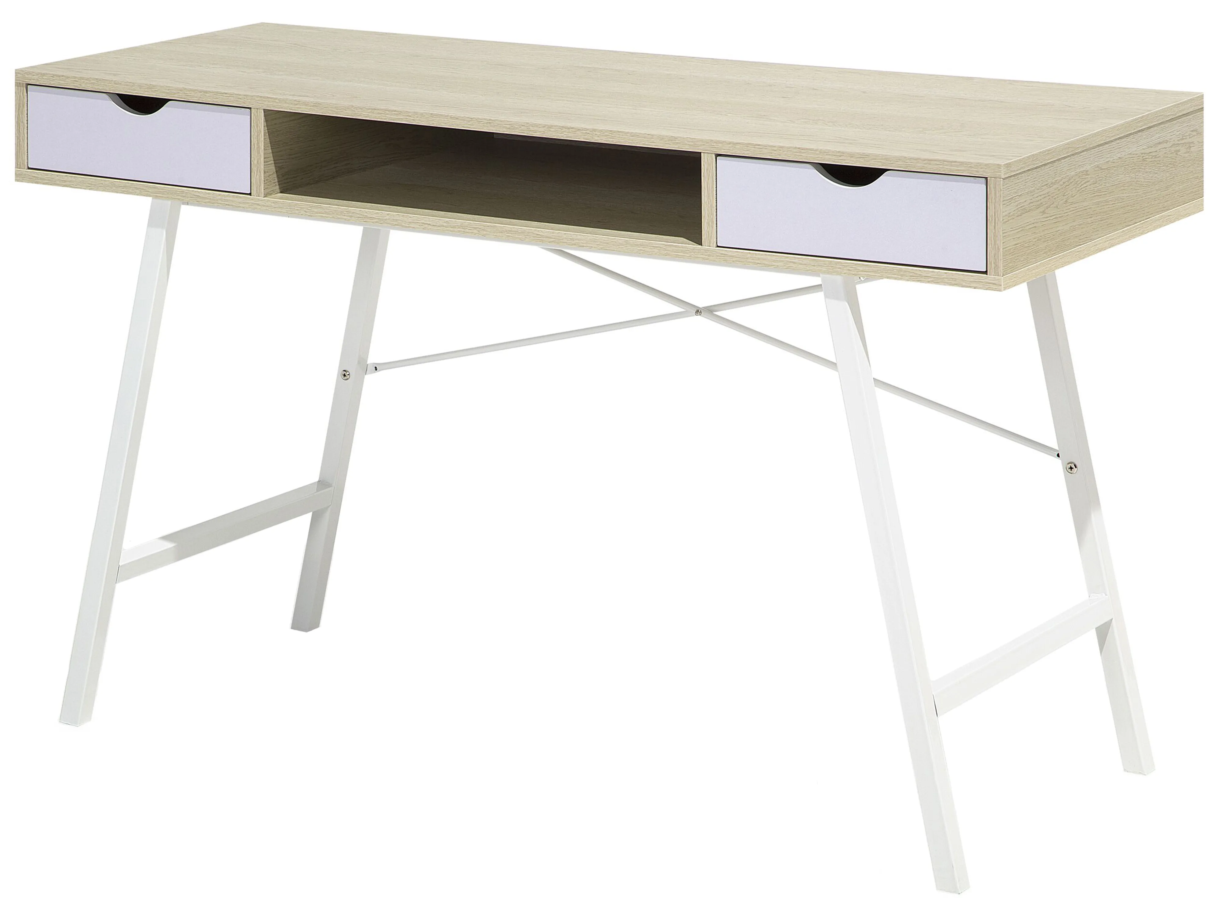Bureau CLARITA Lichtbruin 120 cm 48 cm met lades