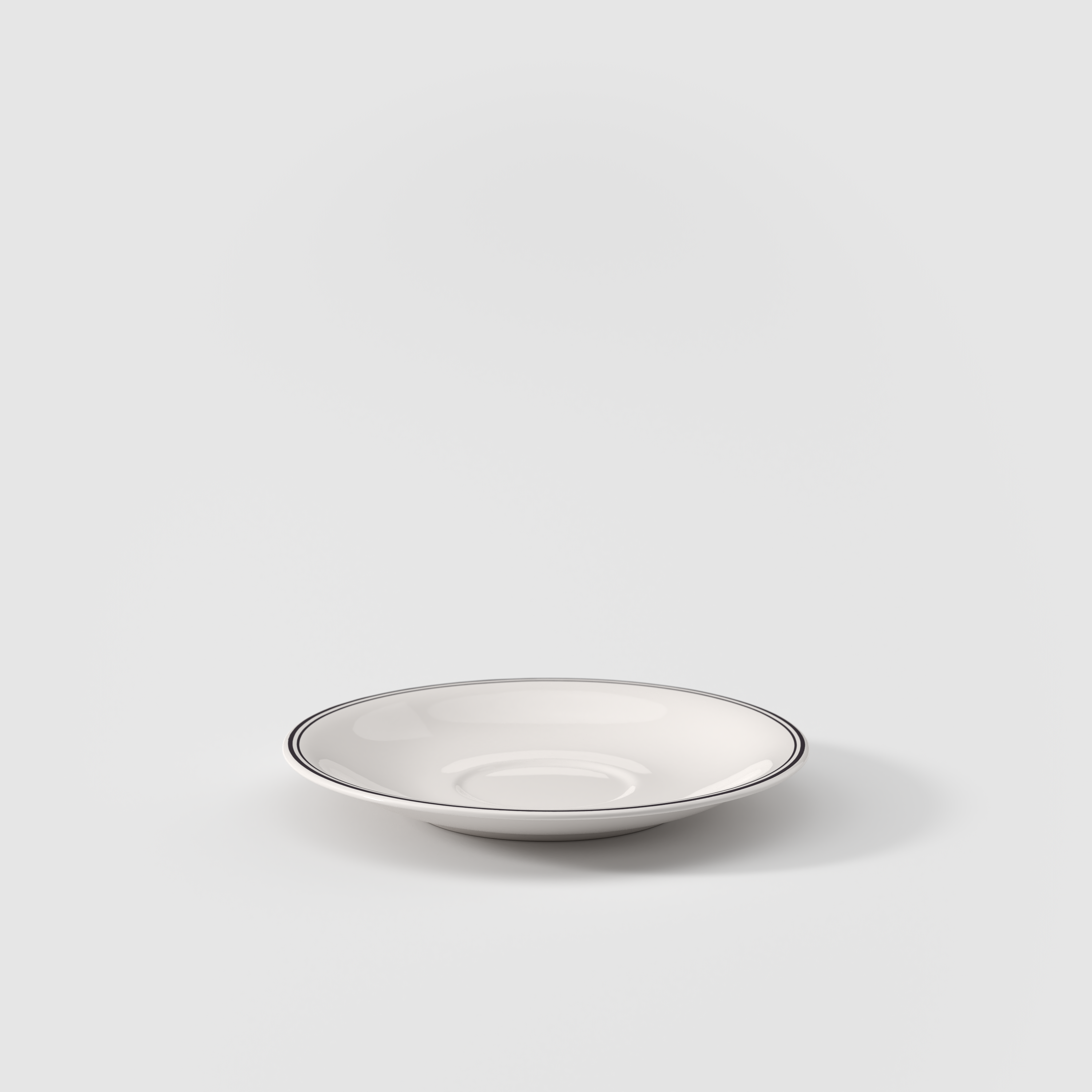 Design Naif Cappuccino cup saucer White, 7.7'', Premium Porcelain