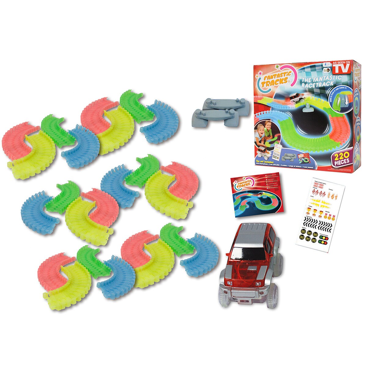 Fantastic Tracks® Autorennbahn - Rennstrecke mit Auto Fantastic Tracks 220 Teile