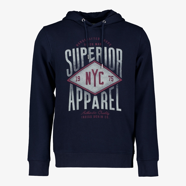 Produkt heren hoodie donkerblauw