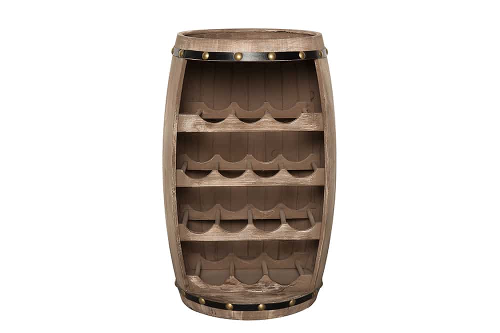 Authentisches Weinregal BODEGA 65cm natur Pinie Weinfass Shabby Chic
