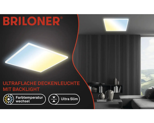 Dimbaar LED-paneel 55W 6000 lm 4000 K CCT verstelbaar wit 56x56 cm slank wit + achtergrondverlichtingseffect