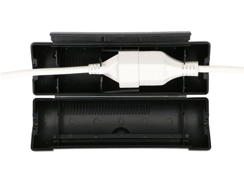 Max Hauri Safety-Box S IP44 schwarz Schutz von Steckverbindungen gegen Schmutz und Spritzwasser