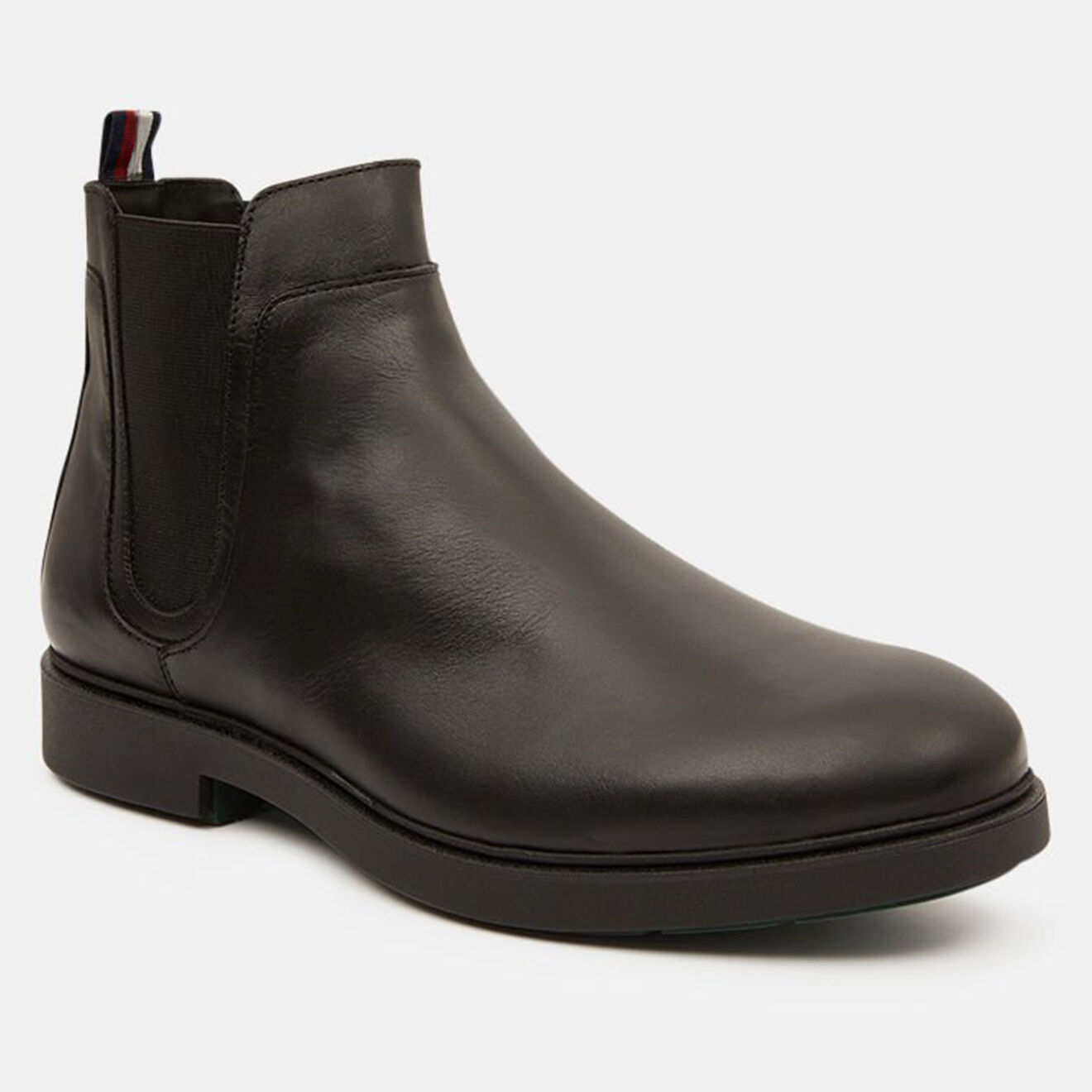 Tommy Hilfiger Chelsea boots en Cuir Elevated noires