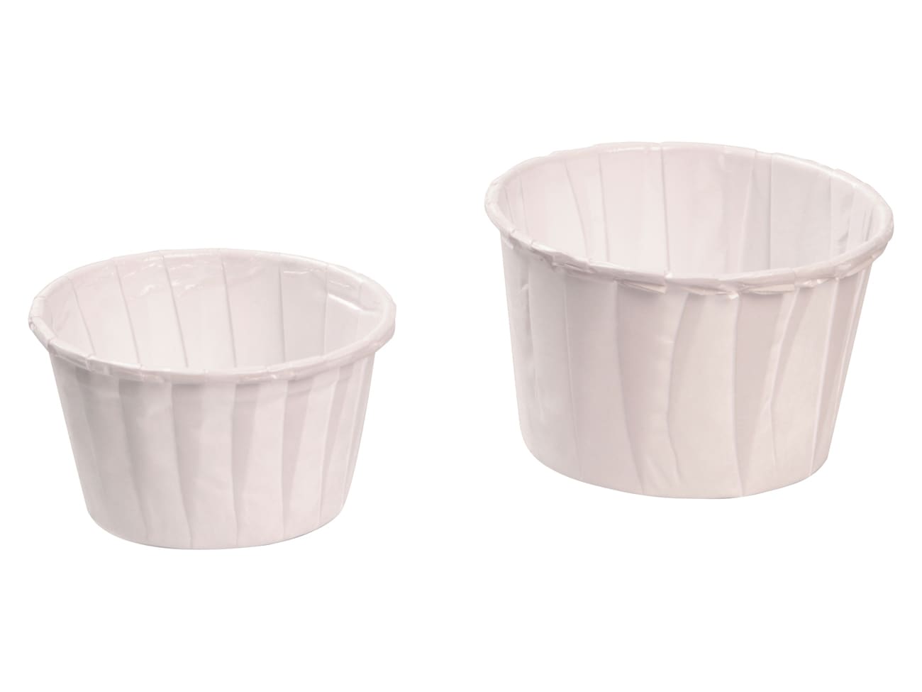 Caissette papier blanc - Ø 4,4 x ht 3,5 cm (x 250) - Nordia