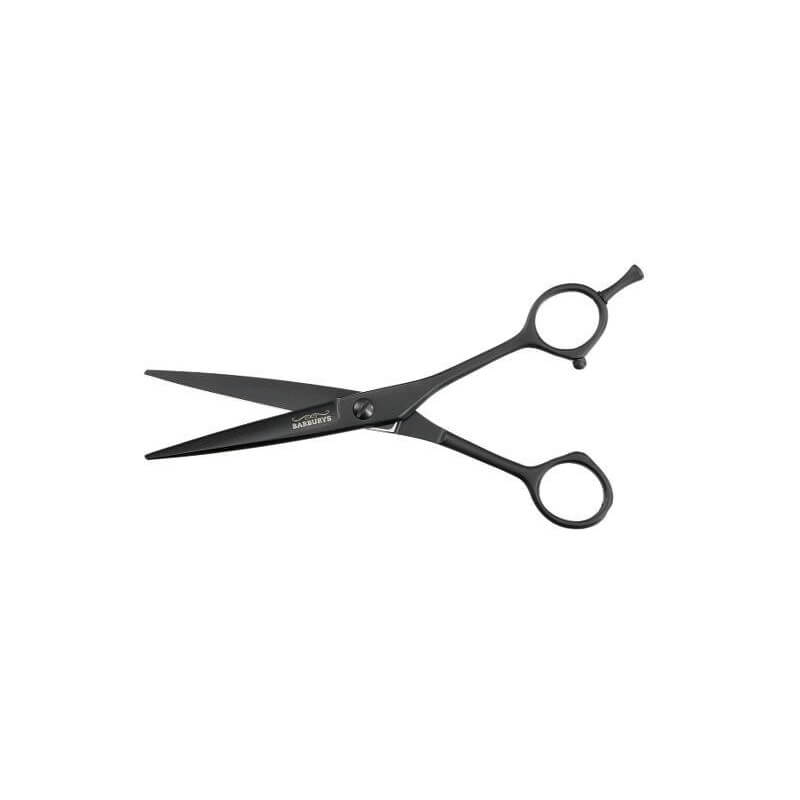 Ciseaux Barbiers Sky noir en acier inoxydable Japonais Taille 6 Barburys