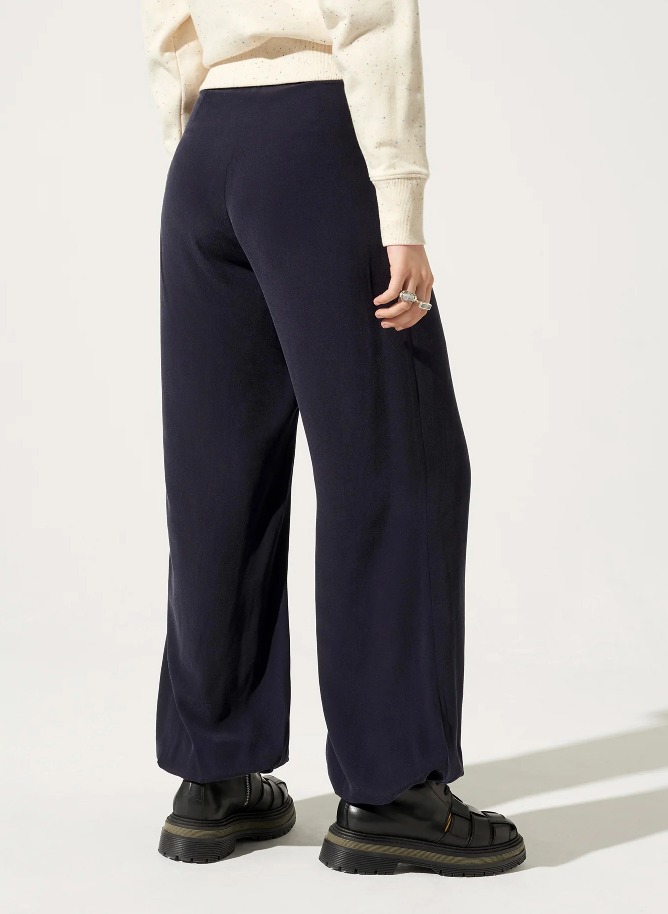 Pantalon large | Bleu