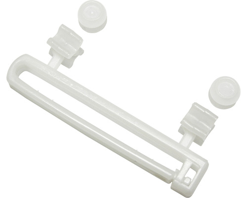 Loop gliders met X-gliders en rollers, wit, 5 cm, 10 stuks.