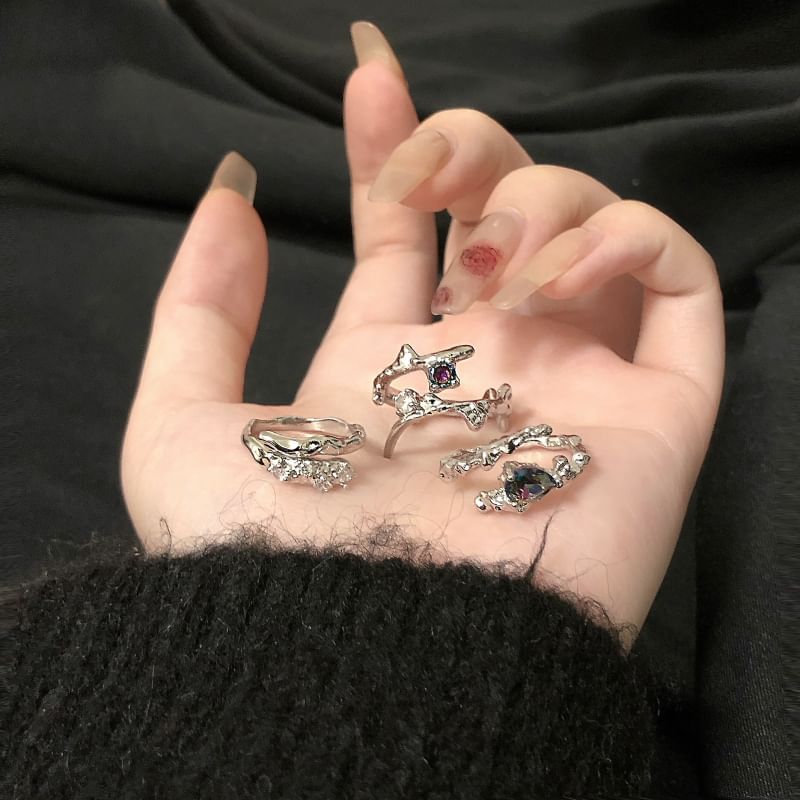Wandoli - Strass ring / set