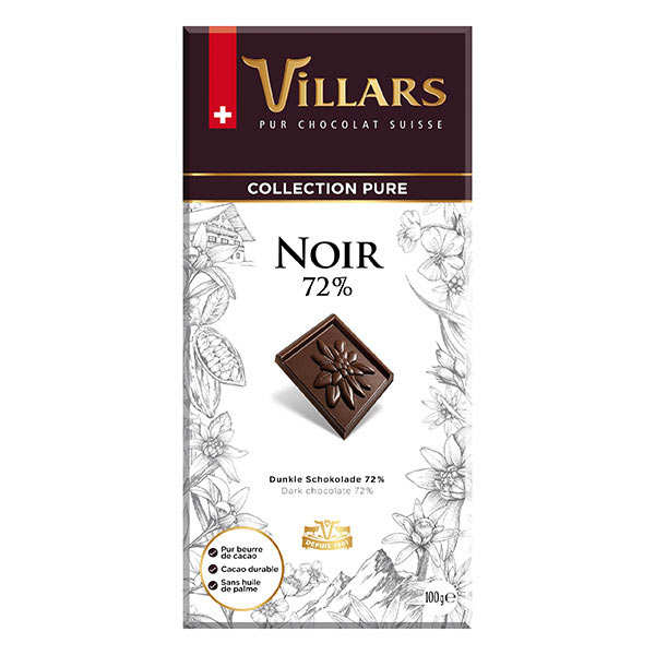 Chocolat noir 72% Villars