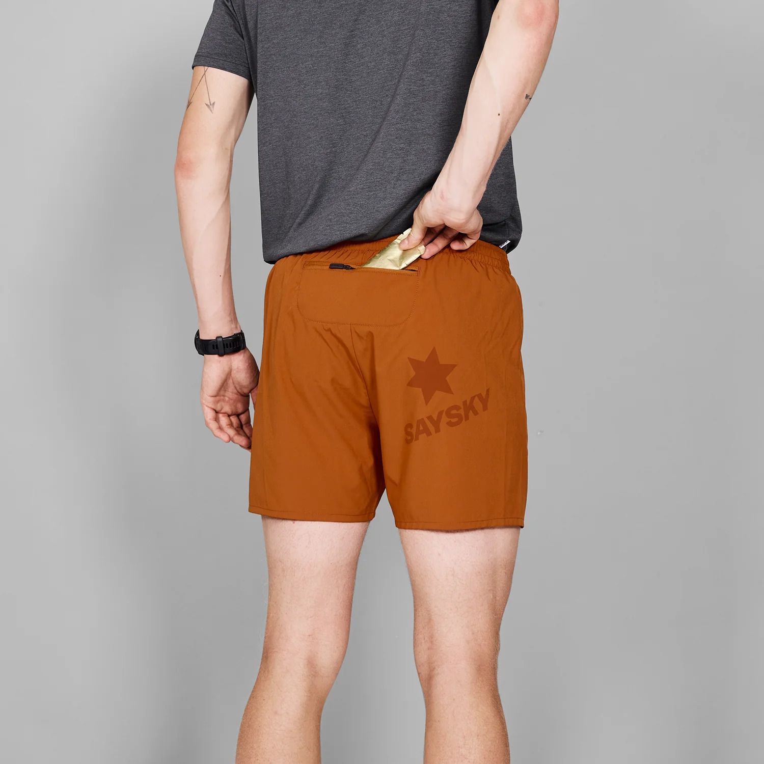 saysky pace shorts 5 634 mmrsh21 407 orange