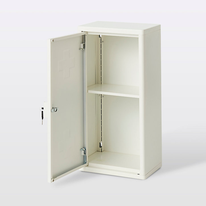 Armoire à pharmacie GoodHome Saranda blanc L. 30 x H. 60 x P. 20 cm