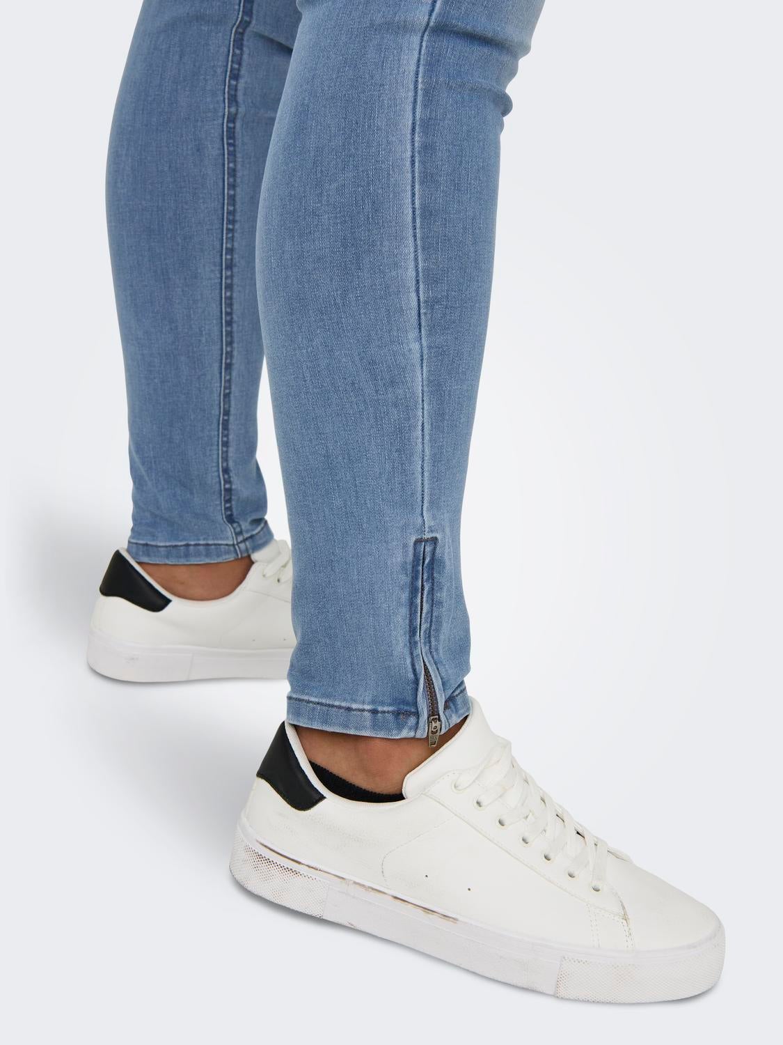CARKARLA Mittlere Taille Skinny Fit Jeans Light Blue Denim