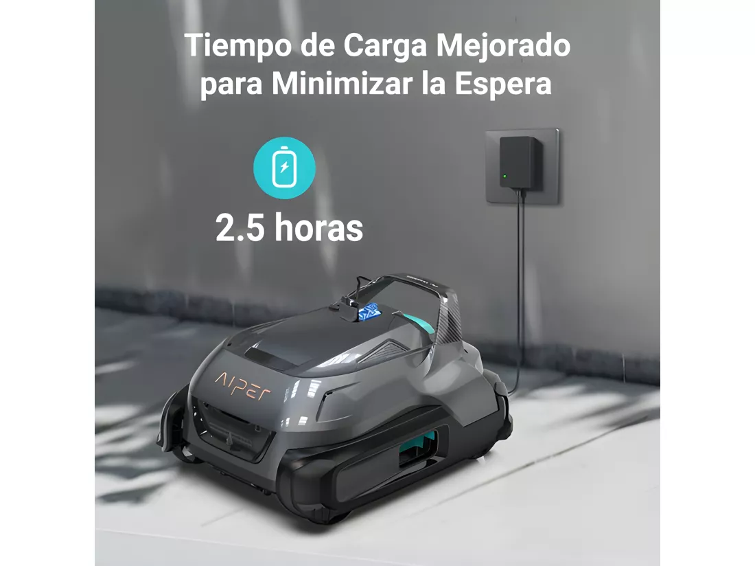 Robot de piscine sans fil aiper seagull plus, jusqu'à 120m2, autonomie 110min. 46,2 x 35,8 x 24,2